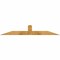 Ekena Millwork Portland Rough Sawn Timber Gable Bracket, Western Red Cedar, 60"W x 10"H x 2"D x 4"F, 4/12 Pitch GBW060X10X0204POR00RWR - alternate 1